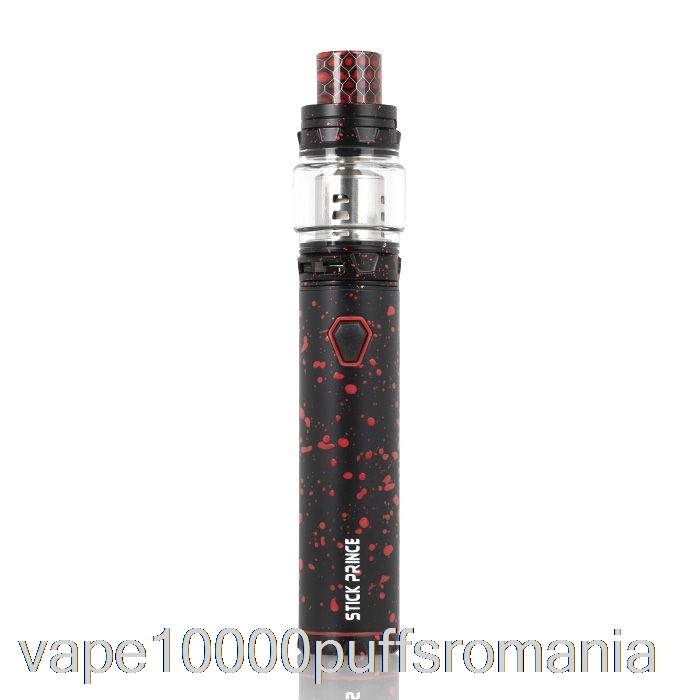 Kit Vape Romania Smok Stick Prince - Stil Stilou Tfv12 Prince Negru Cu Spray Roșu